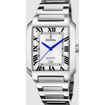 Reloj Festina F20677/1 On The Square de Acero Inoxidable Plateado para Hombre