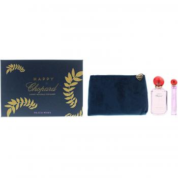 Chopard Happy Felicia Roses Eau de Parfum 100ml Gift Set - Includes 100ml EDP, 10ml EDP, and pouch