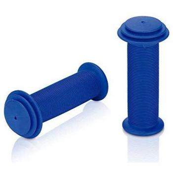 XLC Kindergriffe Puños para Bicicleta, Bebé-Niños, Azul, 100 mm