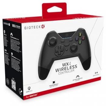 Gioteck WX-4 Mando Inalámbrico Bluetooth Negro con Botones Programables para Nintendo Switch y PC