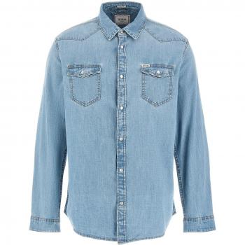 Guess Truckee Long Sleeve Slim Fit Denim Shirt