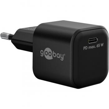 Cargador Rápido USB-C PD GaN Nano 65W Negro