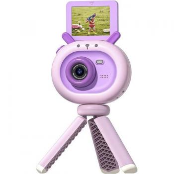 Cámara digital DAM para niños 40mpx, video FHD, pantalla abatible de 2 pulgadas, incluye trípode con función grip, dimensiones 8x3x5 cm