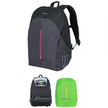MOCHILA BASIL B-SAFE COMMUTER 13L USB HOOK-ON NEGR