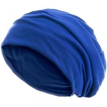 style3 Gorro Slouch Beanie de Fino Tejido de Punto Transpirable y Ligero, Gorro Unisex One Size, Color:Azul