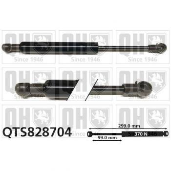 Amortiguador de maletero QUINTON HAZELL QTS828704 con alta resistencia y durabilidad
