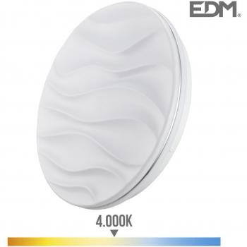 Aplique LED de Superficie 12W 1160lm 4000K IP20 Circular Modelo Desert Ø27x6cm