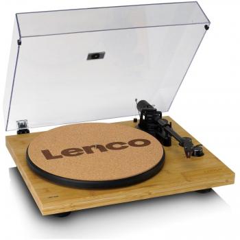 Giradiscos Lenco LBT-335BA Bluetooth con Cápsula Ortofon 2M Red y Carcasa de Bambú