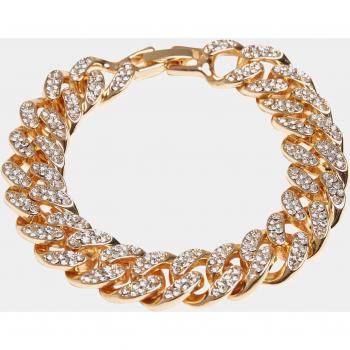 Urban Classics Gold Diamond Bracelet for Men L-XL