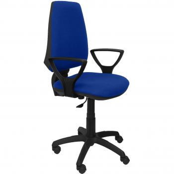 Piqueras y Crespo Silla Elche CP Bali Azul Brazos FIJOS Oficina, Tela, 109x46x46 cm