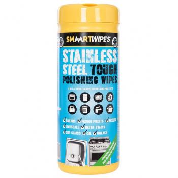 Toallitas resistentes limpiadoras para acero inoxidable - 40 unidades