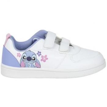 Zapatillas Deportivas Infantiles Suela PVC Stitch Blancas