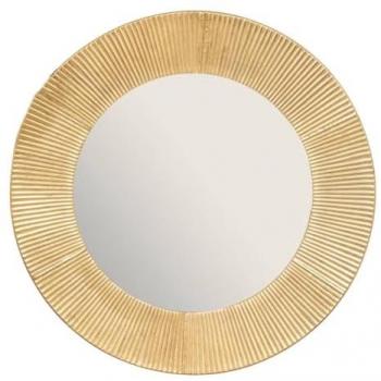 Espejo Decorativo de Metal Dorado Milda - 90 cm