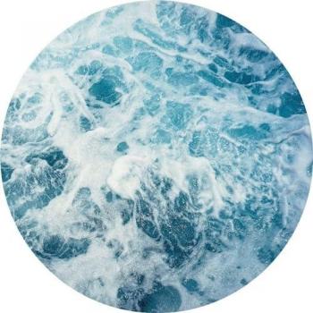 Papel Pintado Autoadhesivo Redondo Komar Ocean Twist, 125x125 cm, Tela No Tejida, Diseño Marino