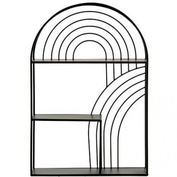 Estantería de metal negra Bigbuy Home 51 x 13 x 76,5 cm
