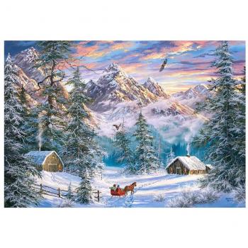 Puzzle Castorland Christmas in the Mountains - 1000 piezas