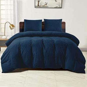 Wavve Juego de Funda Nórdica para Cama 120, Funda de Edredón 200x200 cm con 2 Fundas de Almohada 80x80 cm, Suave y Transpirable