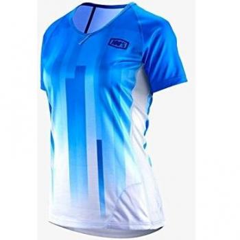 Jersey MTB de Manga Corta para Mujer 100 Percent Airmatic 2 Azul - M