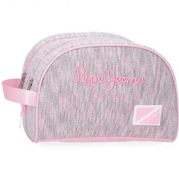 Neceser Miri dos compartimentos rosa Pepe Jeans