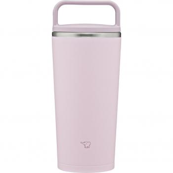 Botella de agua Zojirushi Mahobin Carry Tumbler 300ml con mango, apta para lavavajillas, sin costuras, solo 2 puntos de cuidado, rosa empolvado