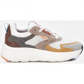 ZAPATILLA DE MUJER REFRESH 171405 BEIGE CORDÓN - Zapatillas deportivas de mujer con cierre de cordón