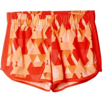 adidas M10 Q1 Short W - Pantalón corto para mujer, color rojo / naranja , talla L 2
