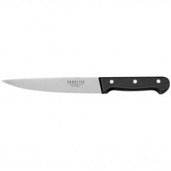 Cuchillo Trinchar Sabatier 18CM Acero Inoxidable Mate con Mango Ergonómico de Baquelita Soft Touch, Extra-Afilado, Garantía de 25 años