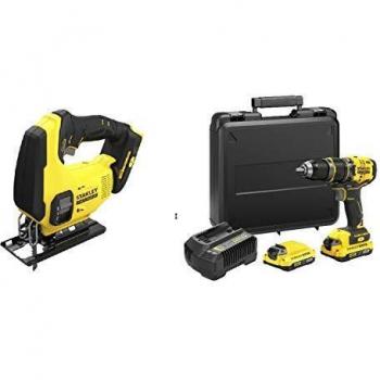 STANLEY CPROF635 Kit: Taladro Percutor BRUSHLESS + Sierra de Calar V20