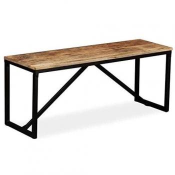 vidaXL Solid Mango Wood Bench 110x35x45 cm