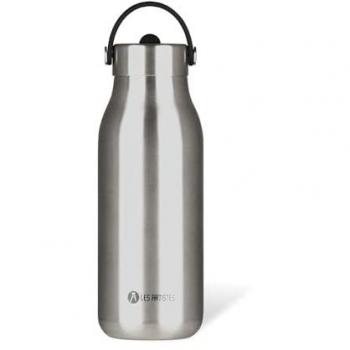 Botella Isotérmica 1000ml 2.0 Pearl, Acero Inoxidable, Sin BPA, Reutilizable, Asa, Mantiene Caliente 12h y Frío 24h