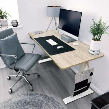 Escritorio Eléctrico Regulable en Altura LUMINA 160 x 80 cm Eiche con Control de Memoria, USB y Pantalla Táctil
