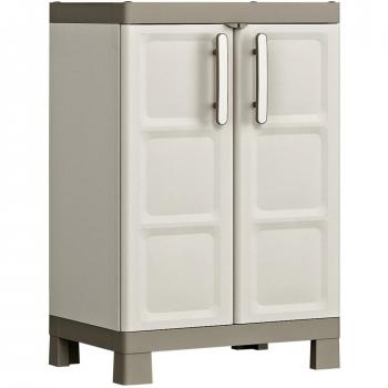 Armario bajo almacenaje Excellence beige y taupe 97 cm Keter