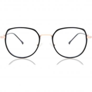 Cat Eye Full Rim Plastic Women’s Prescription Glasses - Black - Size 50 - Blue Light Block Available - SmartBuy Collection