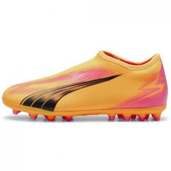 Puma Botas de Fútbol Ultra Match Ll Mg para Niño, Césped Artificial, Color Amarillo, Talla 30