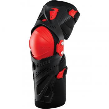 Thor Force XP Rodilleras para motocross, color negro y rojo