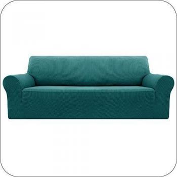 UMI. by Amazon Funda Elastica para Sofa Ajustable 3 Plazas Turquesa