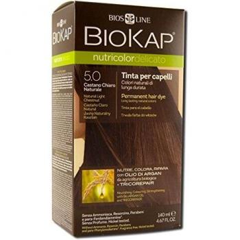 Biokap Nutricolor Delicato 5.0 Light Brown Natural Hair Dye - 140 ml
