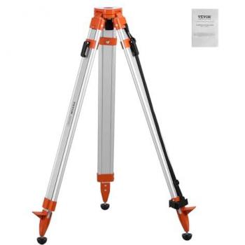 Vevor Heavy-Duty Laser Level Tripod Stand, 5/8'-11 Thread Mount, Adjustable Height 16.53-65.55 Inches