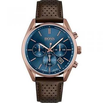 Hugo BOSS Men's Analogue Quartz Watch with Leather Calfskin Strap 1513817