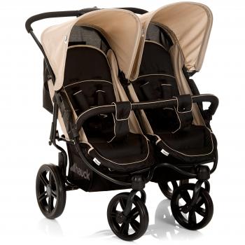 Hauck Roadster Duo SLX H-51216 - Carrito gemelar, color caviar y almond