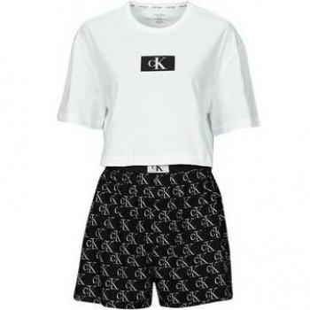 Pijama monograma blanco y negro Calvin Klein