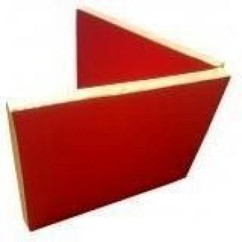 Colchoneta de gimnasio Plegable / estera de la aptitud / estera de ejercicio 2mx80cmx8cm Rojo-amarillo