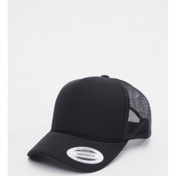 Flexfit Foam Trucker Cap with Curved Visor - Black