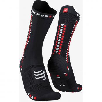Calcetines de trail Compressport Pro Racing v4.0 Bike negros y rojos