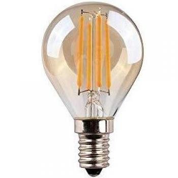 Edm 98622 Bombilla Esferica Filamento, Led Cristal Vintage, Luz Calida