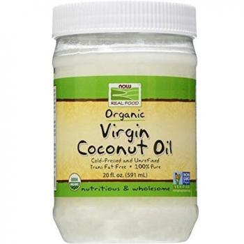 NOW Foods Virgin Coconut Cooking Oil Organic - 100% Pure - 591 ml.