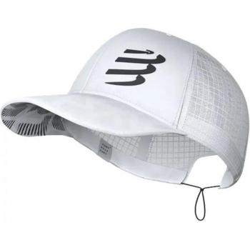 Gorra Deportiva Compressport Racing Trucker Blanco Talla única