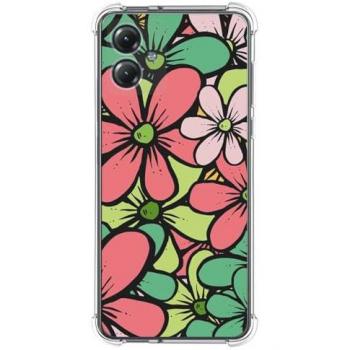 Funda Antigolpes de Silicona para Motorola Moto G84 5G con Diseño de Flores 02