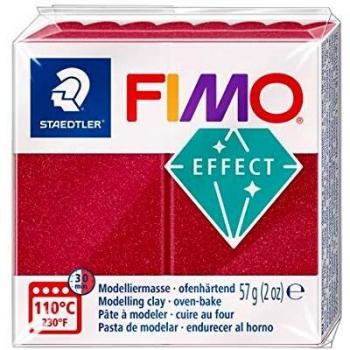 Fimo 8020-28 - Pasta de modelar, color rojo rubí
