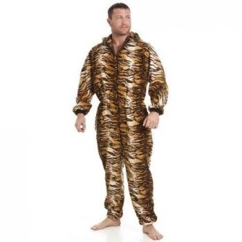 Camille - Hombre Clásico Todo En Uno Varios Imprimir Pijama Embolsado Pijama Onesie MEDIUM TIGER